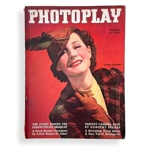 PHOTOPLAY Magazine - January 1936 - Norma Shearer Cover, Loretta Young